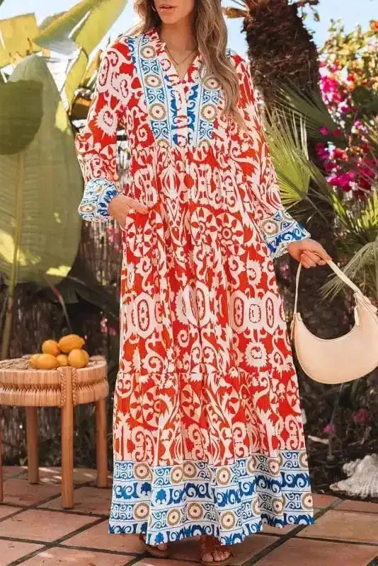 Maxi Dresses Boho Chic Mosaic Maxi Dress
