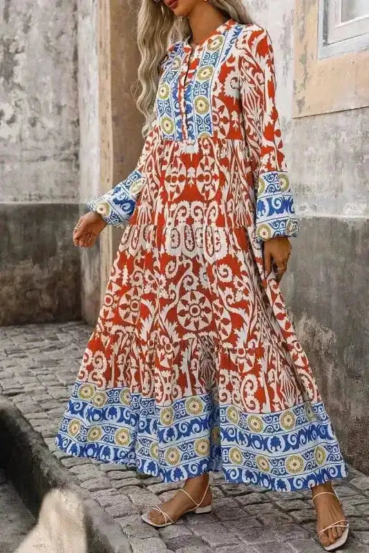 Maxi Dresses Boho Chic Mosaic Maxi Dress