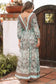 Maxi Dresses Boho Floral Maxi Dress - Open Back
