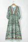 Maxi Dresses Boho Floral Maxi Dress - Open Back