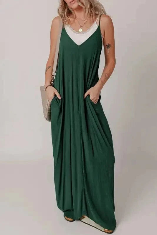 Maxi Dresses Duffel Green / S / 100%Viscose Olive Oasis Slouchy Maxi Dress