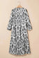 Maxi Dresses GeoContrast Maxi Dress – Monochrome Western Print