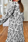 Maxi Dresses GeoContrast Maxi Dress – Monochrome Western Print