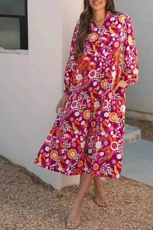 Maxi Dresses Lavender Elegance Tiered Maxi Dress