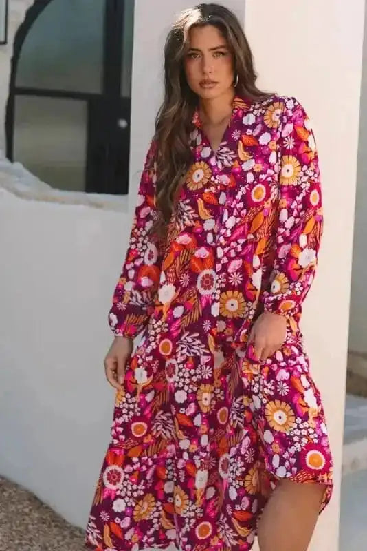 Maxi Dresses Lavender Elegance Tiered Maxi Dress