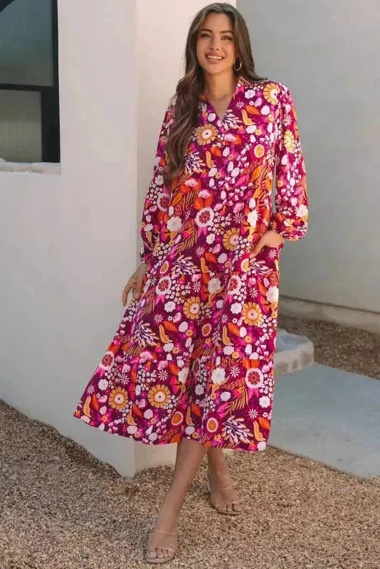 Maxi Dresses Lavender Elegance Tiered Maxi Dress