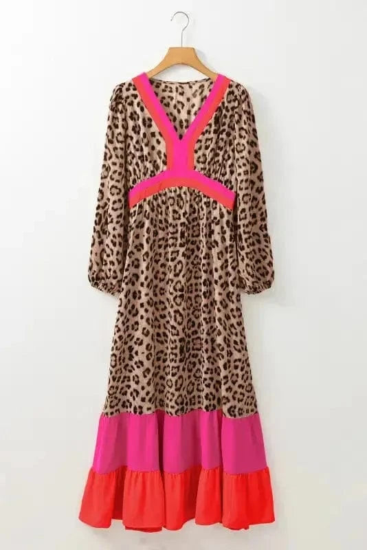 Maxi Dresses Leopard Mosaic Maxi Dress