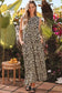 Maxi Dresses Leopard Sleeveless Maxi Dress