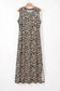 Maxi Dresses Leopard Sleeveless Maxi Dress