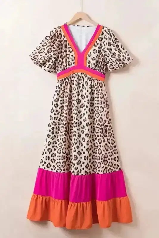 Maxi Dresses Maxi Mosaic Leopard Gown