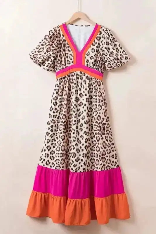 Maxi Dresses Maxi Mosaic Leopard Gown
