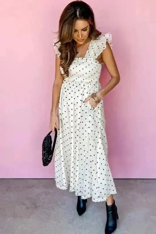 Maxi Dresses Polka Dot Elegance Maxi Dress