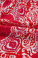 Maxi Dresses Red Paisley Maxi Dress - Side Slit Puff Sleeve High Waist