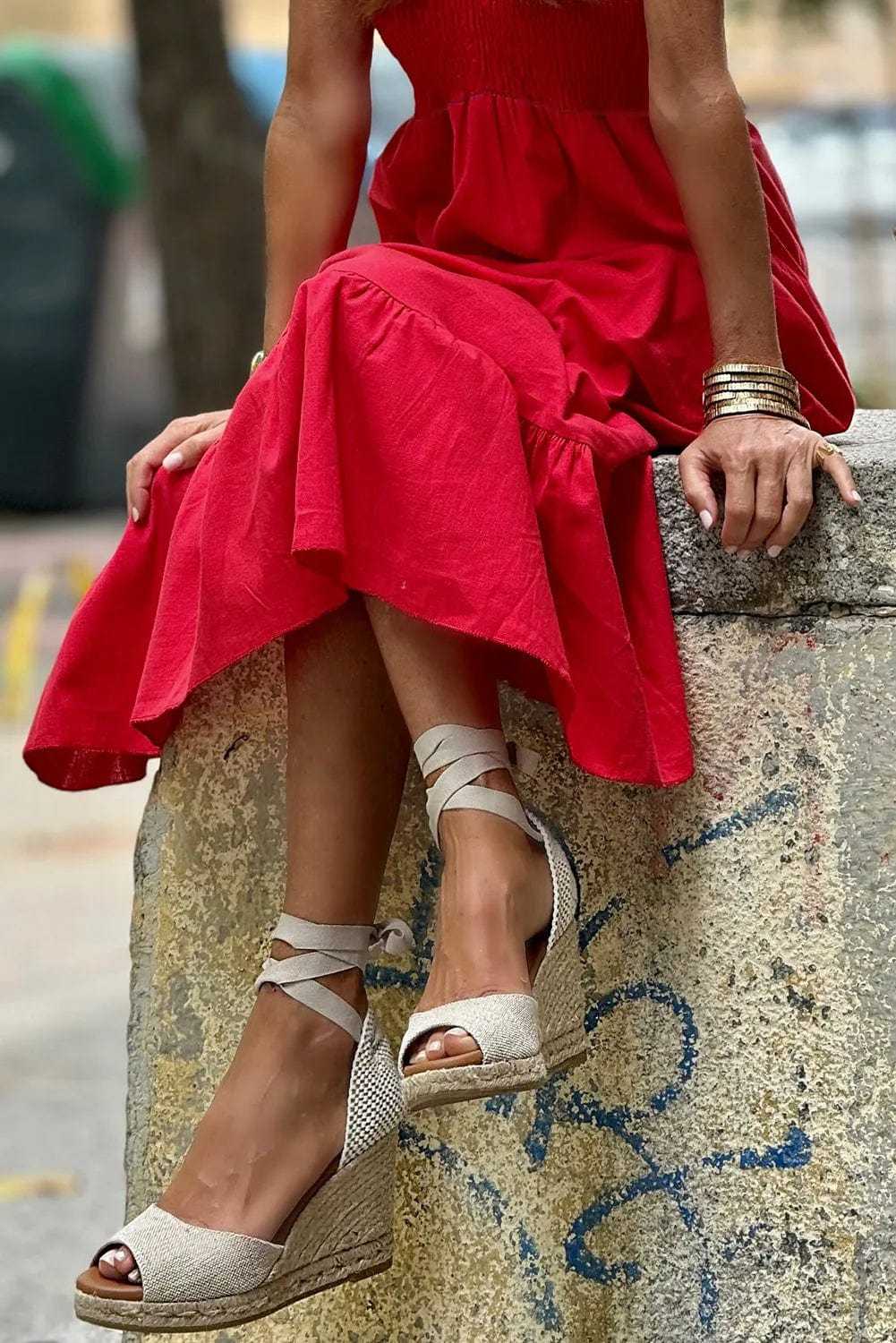 Maxi Dresses Scarlet Elegance Maxi Dress