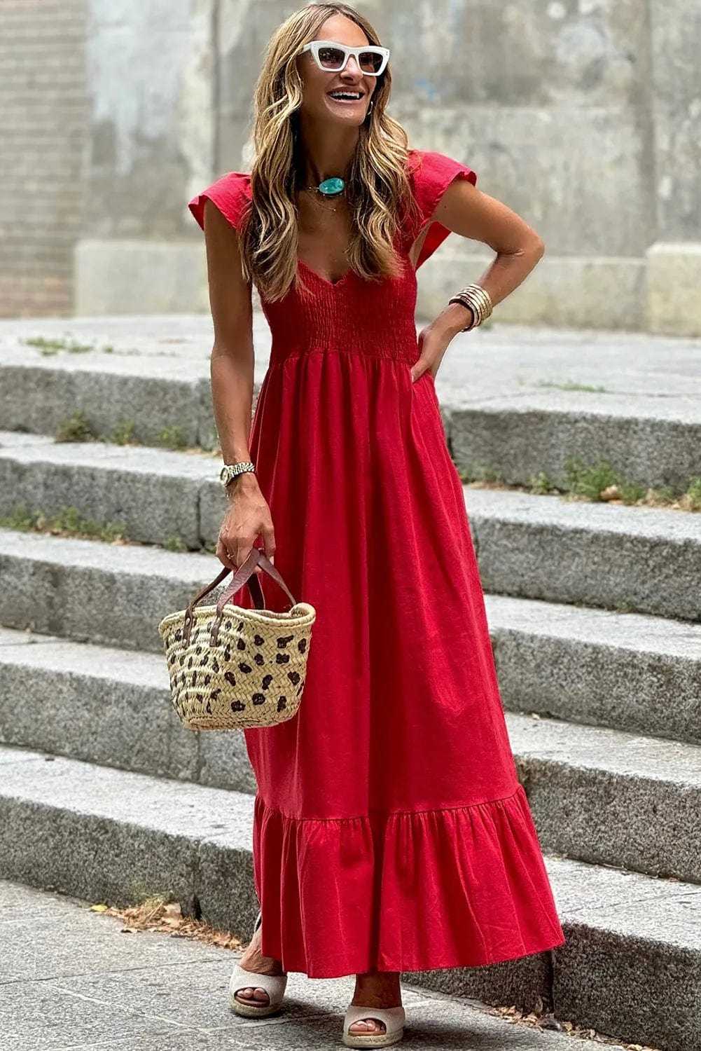 Maxi Dresses Scarlet Elegance Maxi Dress