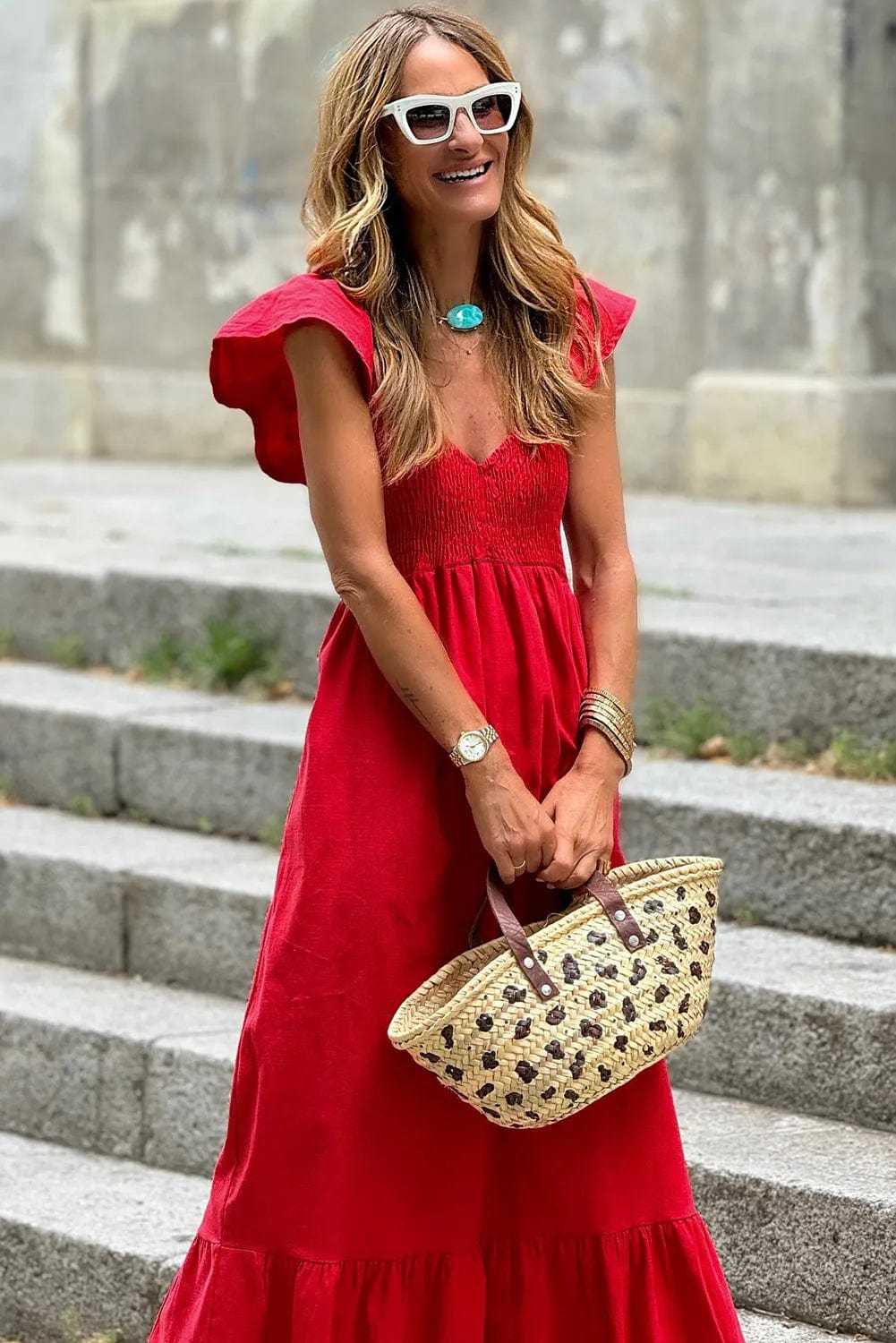 Maxi Dresses Scarlet Elegance Maxi Dress