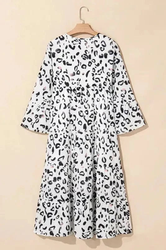 Maxi Dresses Snow Leopard Elegance Maxi Dress