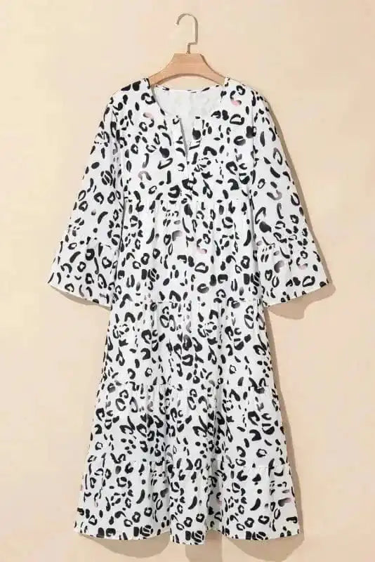 Maxi Dresses Snow Leopard Elegance Maxi Dress