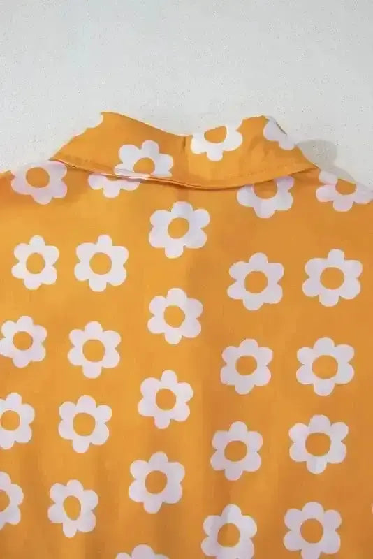 Maxi Dresses Yellow Flower Print Maxi Dress