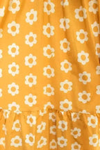 Maxi Dresses Yellow Flower Print Maxi Dress
