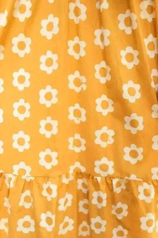 Maxi Dresses Yellow Flower Print Maxi Dress