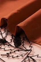 Maxi Skirts Leaves Embroidered Maxi Skirt