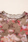 Mesh Tops Floral Mesh Long Sleeve Top