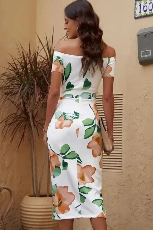 Midi Dresses Blossom Midi Bodycon Dress