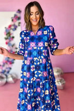 Midi Dresses Country Charm Floral Midi Dress