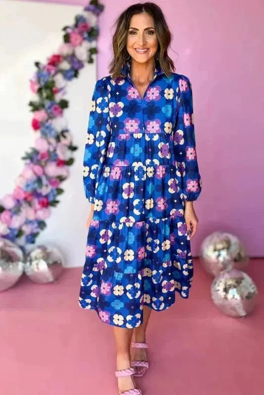 Midi Dresses Country Charm Floral Midi Dress