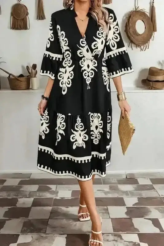 Midi Dresses Desert Mirage Loose Midi Dress