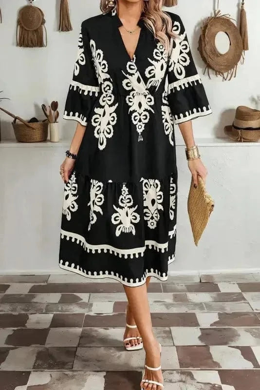 Midi Dresses Desert Mirage Loose Midi Dress