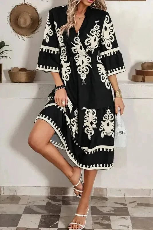 Midi Dresses Desert Mirage Loose Midi Dress