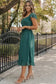 Midi Dresses Marine Muse Midi Dress - Open Back Sweetheart Neck