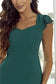 Midi Dresses Marine Muse Midi Dress - Open Back Sweetheart Neck