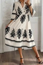 Midi Dresses Off White / S / 100%Polyester Desert Mirage Midi Dress