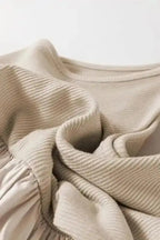 Midi Dresses Sleeveless Midi Dress - Ribbed Bodice Pleated