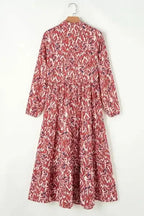 Midi Dresses Sunset Silhouette Pleated Midi Dress