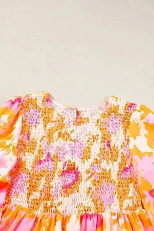 Mini Dresses Abstract Aura Smocked Mini Dress