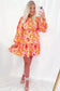 Mini Dresses Abstract Aura Smocked Mini Dress