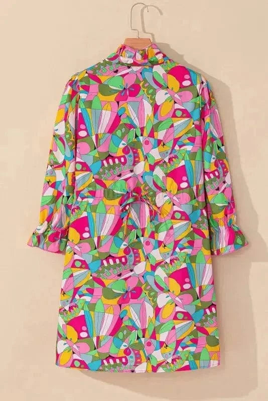 Mini Dresses Abstract Elegance Mini Dress