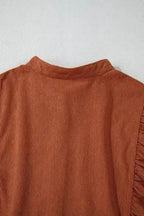 Mini Dresses Autumn Empire Corduroy Dress - Gold Flame