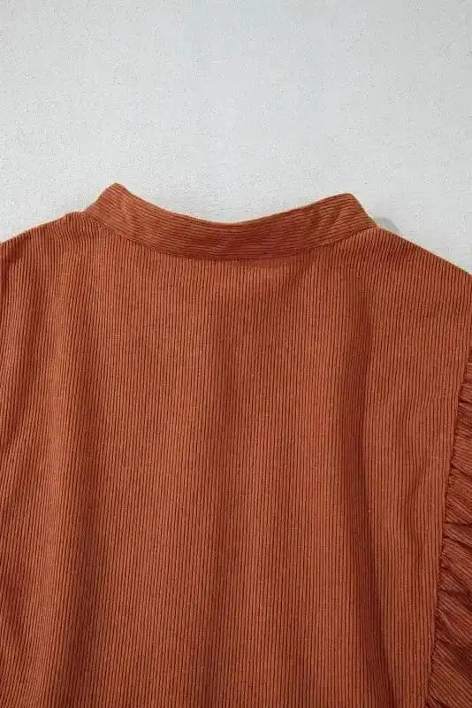 Mini Dresses Autumn Empire Corduroy Dress - Gold Flame