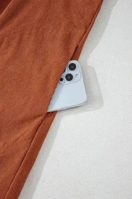 Mini Dresses Autumn Empire Corduroy Dress - Gold Flame