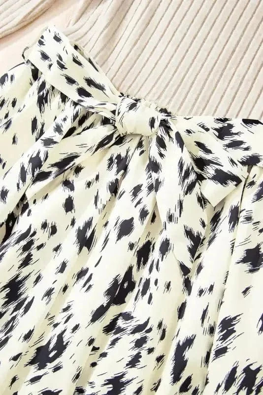 Mini Dresses Belted Elegance Knit Dress