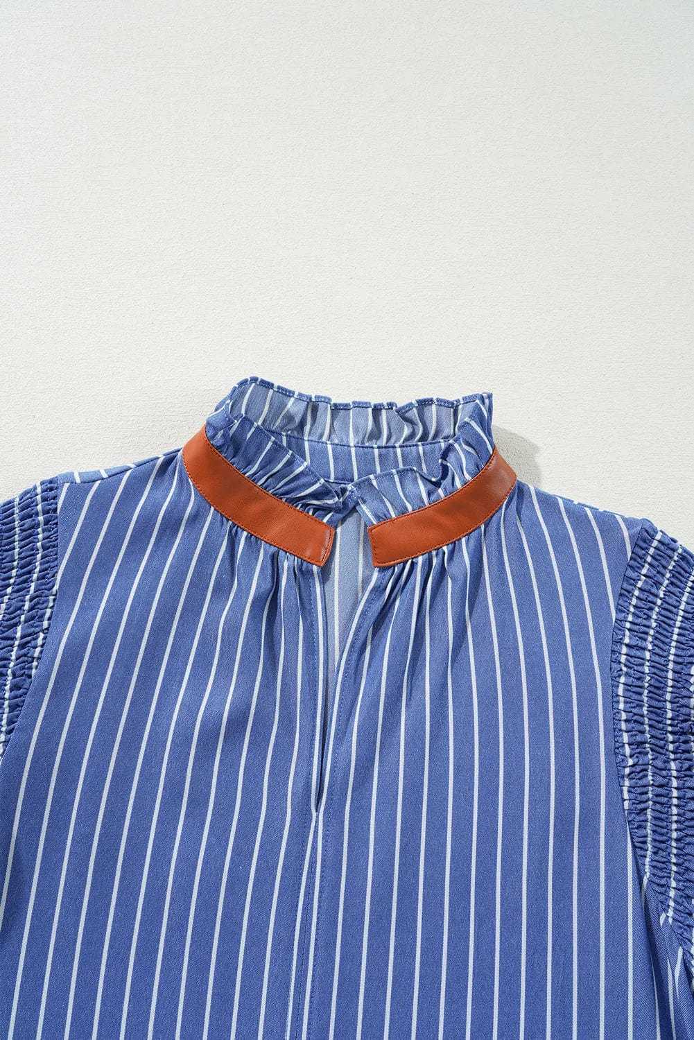 Mini Dresses Blue Stripe Short Shift Dress