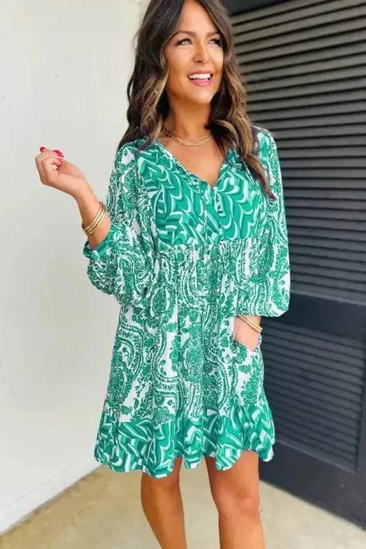 Mini Dresses Boho Charm Flared Mini Dress