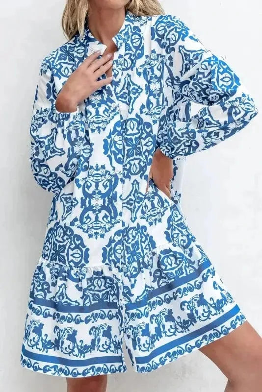 Mini Dresses Boho Chic Notch Dress