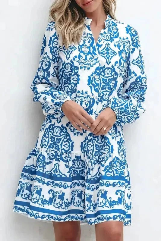 Mini Dresses Boho Chic Notch Dress