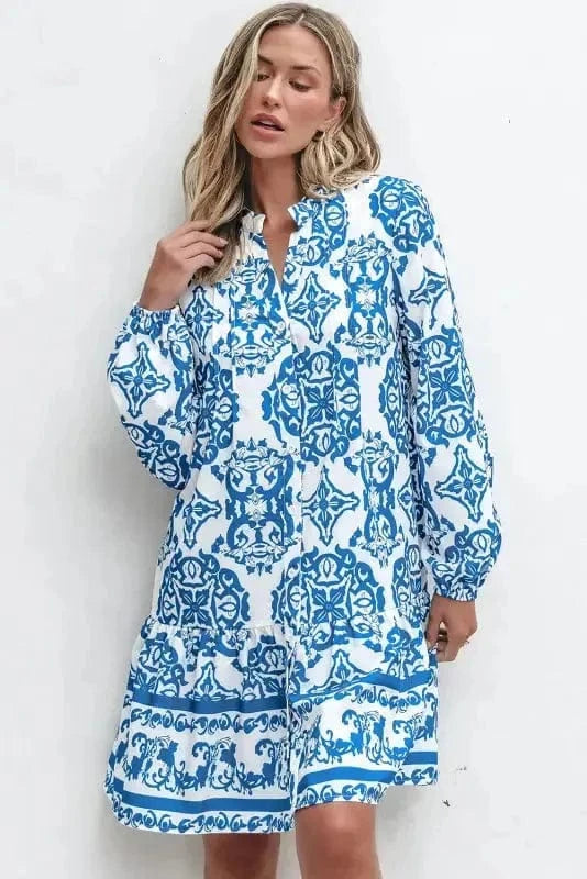 Mini Dresses Boho Chic Notch Dress